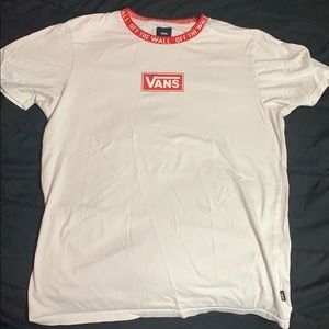 Van white and red t shirt